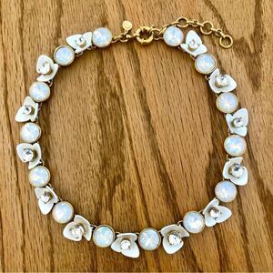 J.Crew | Iridescent Brulee Floral Necklace | 16” Adjustable